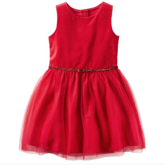 carters Other - Carters Toddler 5 Red Velveteen Dress Christmas